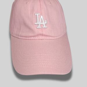 Women's LA baseball Cap Retro Style Adjustable Belt Buckle With Silver MLB Clasp